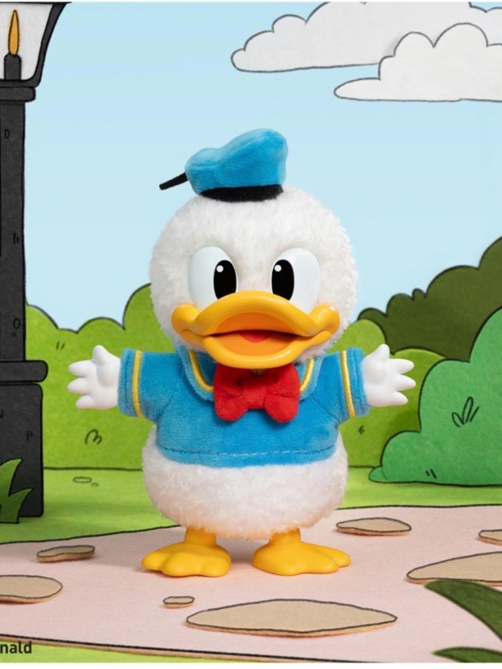 Disney x Pop Mart Donald Duck Plush Bag Charm/Keychain - Sealed Pack + Open Box